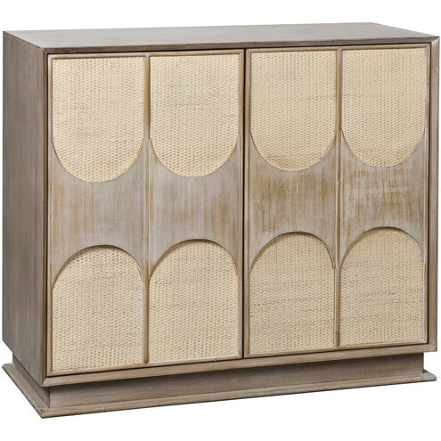 Melrose Light Bisque and White Wash and Taupe Cabinet