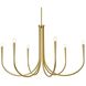 Layne 6 Light 42 inch Brass Chandelier Ceiling Light