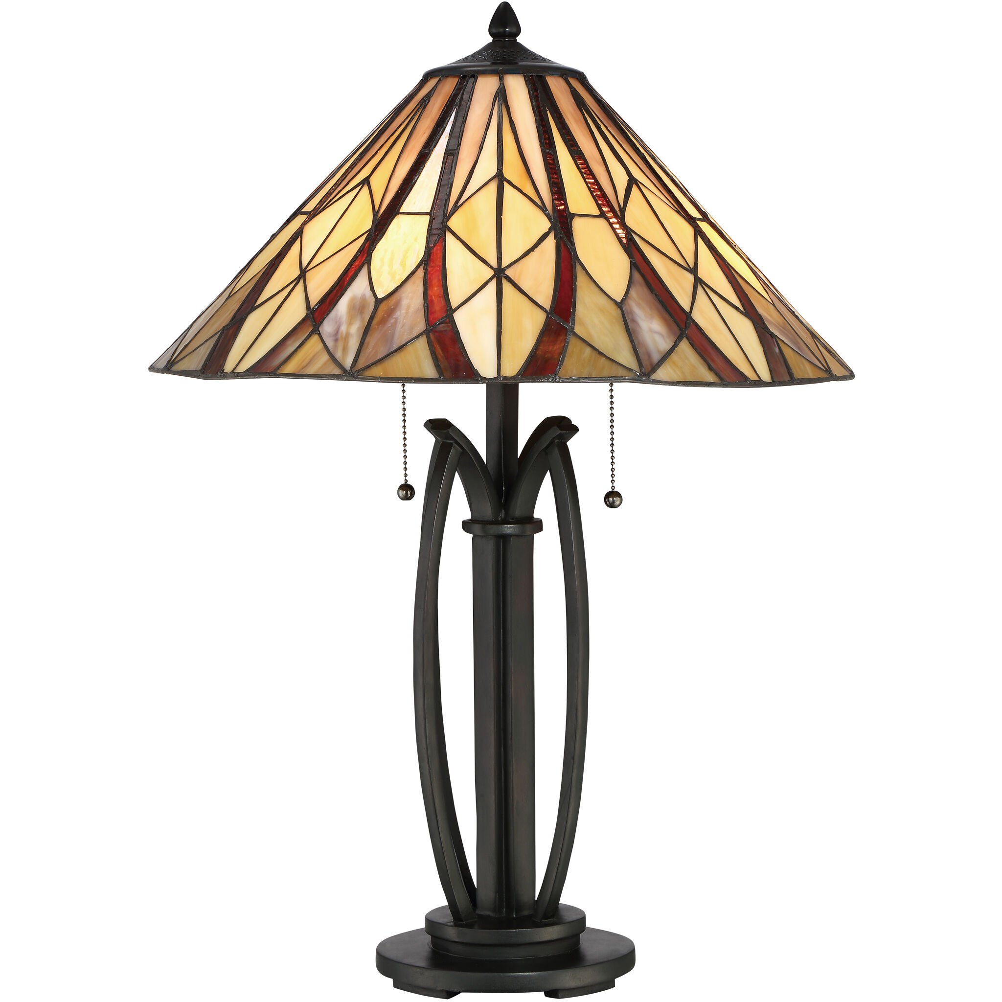 Victory 26 inch Valiant Bronze Table Lamp Portable Light, Naturals