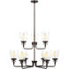 Belton 9 Light 32 inch Bronze Chandelier Ceiling Light