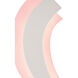 Miami Beach 60 inch 45 watt Blush Pink/White Illuminated Floor Accessory Portable Light, Sasha Bikoff Collection