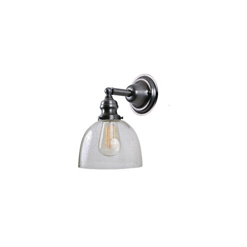Union Square 1 Light 7 inch Gun Metal Wall Sconce Wall Light in Seeded, S5