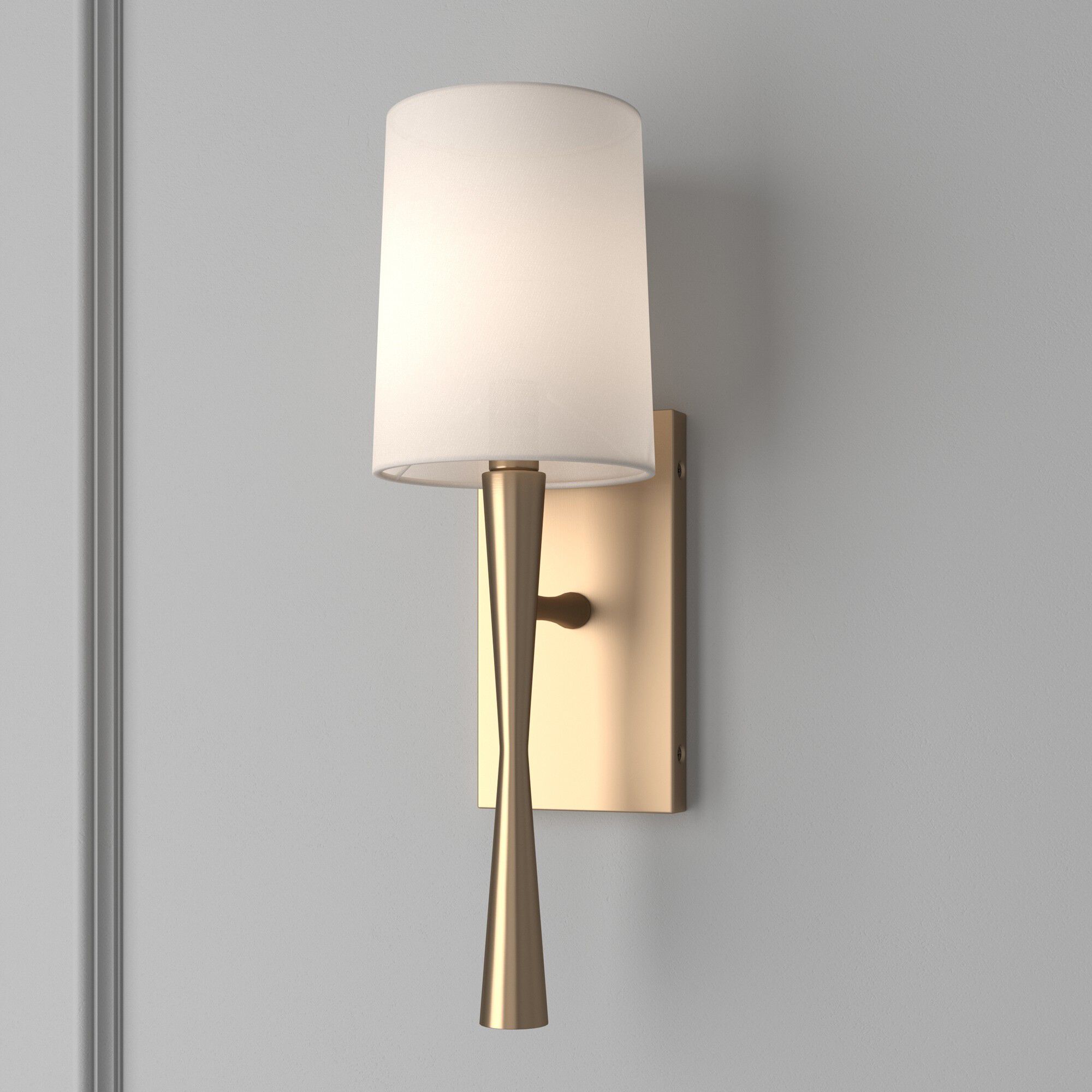 Trenton Sconce Wall Light in Aged Brass