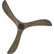 Swell Illuminated 72 inch Matte Black with Driftwood Blades Fan