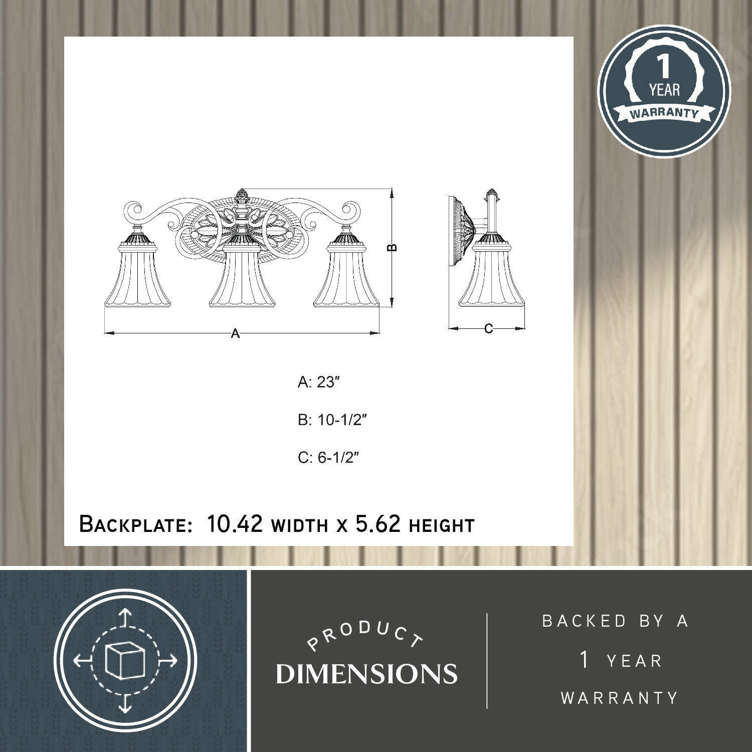 Avenant LED 23 inch French Bronze Bathroom Light Wall Light