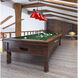 Cordon 3 Light 57.25 inch Bronze Plate Billiard Ceiling Light in Red Plastic
