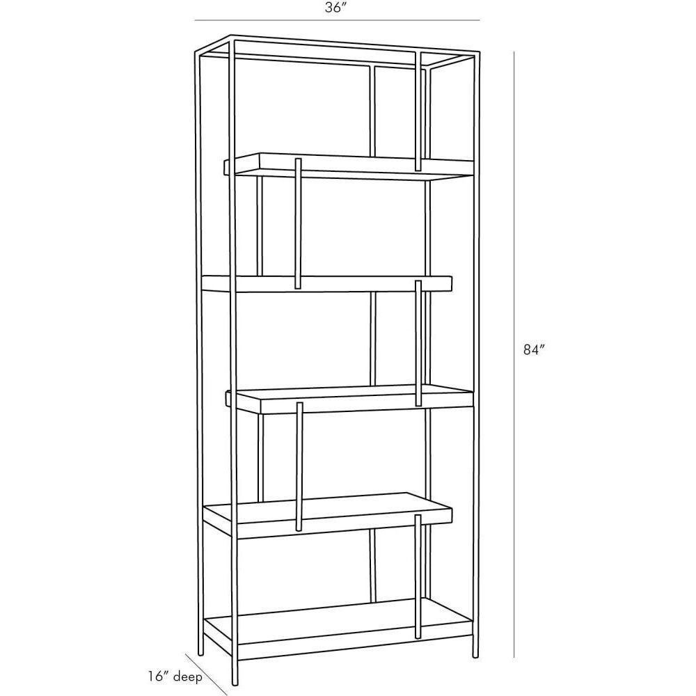 Daniel 84 X 36 inch Bronze Etagere