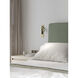 Keta 2.64 inch Matte Gold Interior Reading Light Wall Light