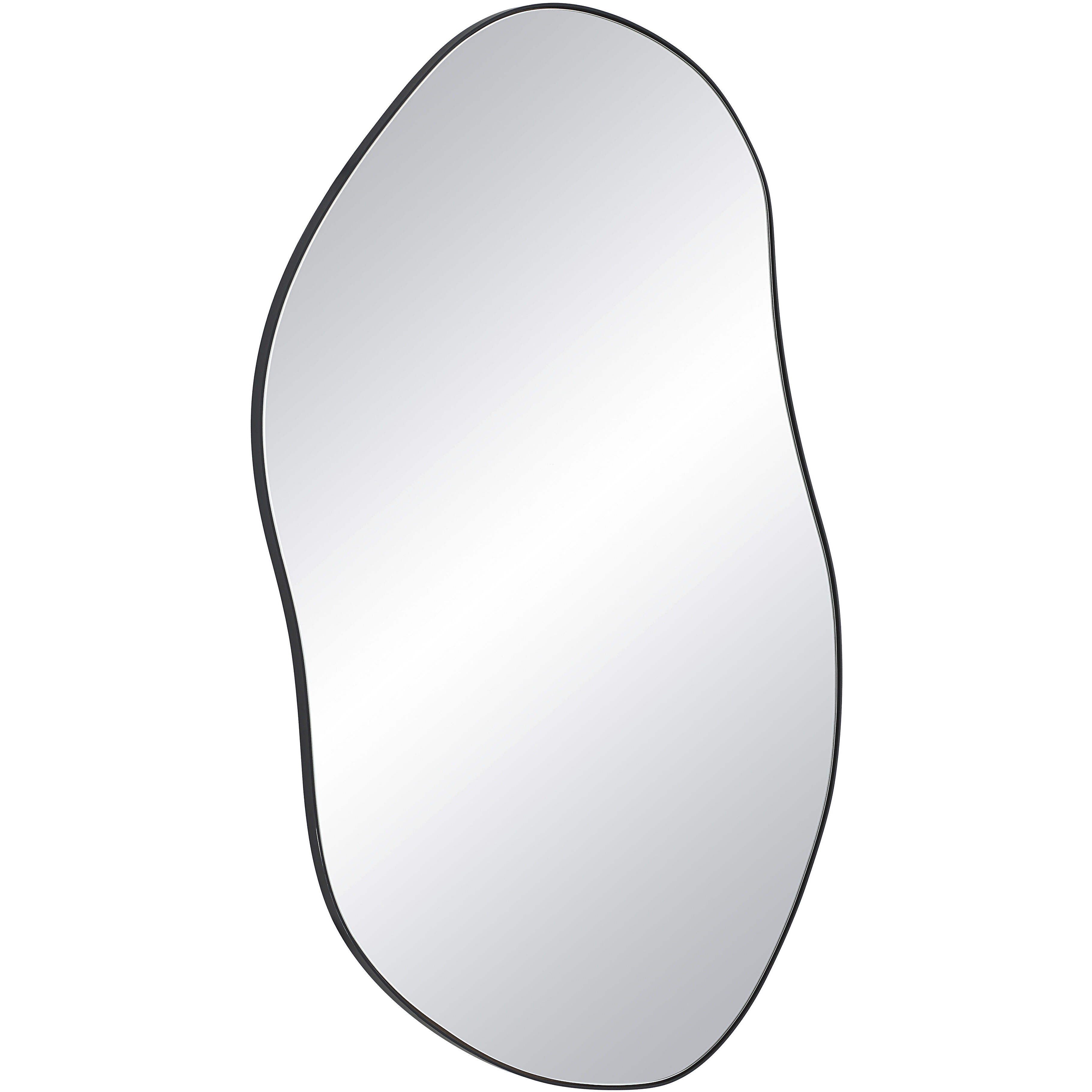 Jane 45.25 X 30 inch Matte Black Wall Mirror