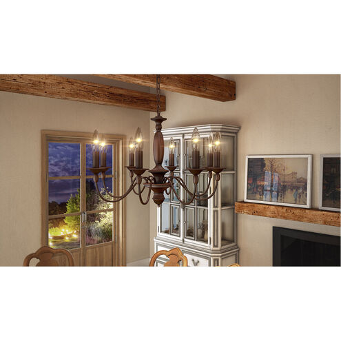 Holbrook 8 Light 29 inch Tuscan Brown Chandelier Ceiling Light