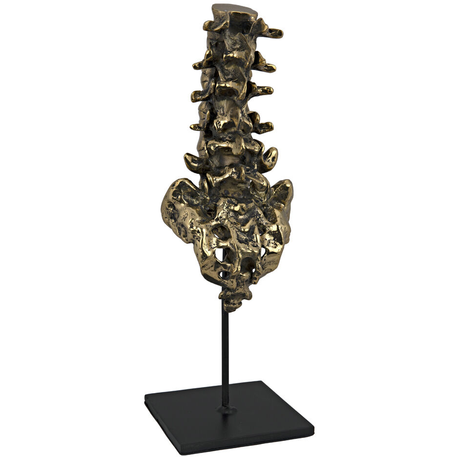 Vertebrae Brass Decor Accessory