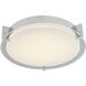 Matrix LED 11.8 inch Chrome Flush Mount Ceiling Light