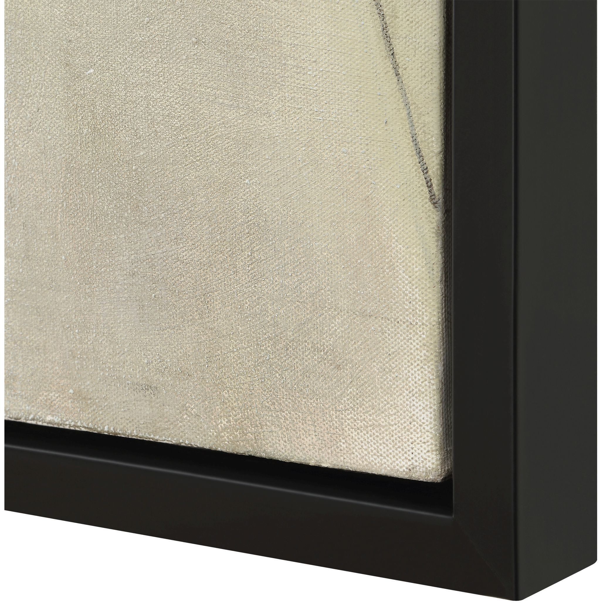 Fair Trade Soft Green and Beige and Pewter Geometric Abstract Art