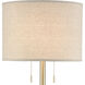 Below the Surface 63 inch 100 watt Polished Concrete with Antique Brass Floor Lamp Portable Light