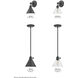 Arti 1 Light 7.75 inch Black Indoor Wall Sconce Wall Light in Clear