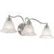 Essex 3 Light 24 inch Polished Chrome Bath Vanity Wall Light