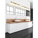 Realm Sphere 5 Light 40 inch Modern Gold Bath Vanity Wall Light