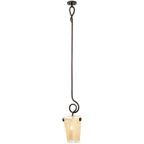 Tribecca 1 Light 10 inch Tuscan Sun Pendant Ceiling Light in Frost (FROST), Tortoise Shell