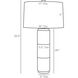 Macau 33 inch 150.00 watt Graphite Lamp Portable Light