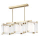 Achilles 3 Light 53.75 inch Aged Brass Island Light Ceiling Light