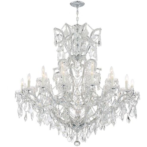 Maria Theresa 25 Light 46 inch Polished Chrome Chandelier Ceiling Light in Clear Swarovski Strass