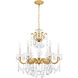 La Scala 6 Light 23 inch Heirloom Gold Chandelier Ceiling Light in Heirloom Gold Cast