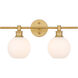 Collier 2 Light 19 inch Brass Wall sconce Wall Light
