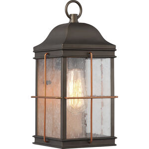 Howell 1 Light 14 inch Bronze and Copper Accents Outdoor Wall Light