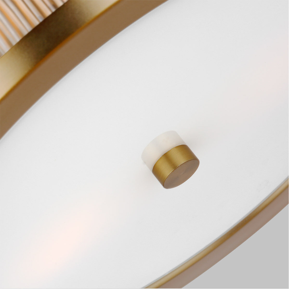 C&M by Chapman & Myers Geneva 2 Light 14 inch Burnished Brass Flush Mount Ceiling Light