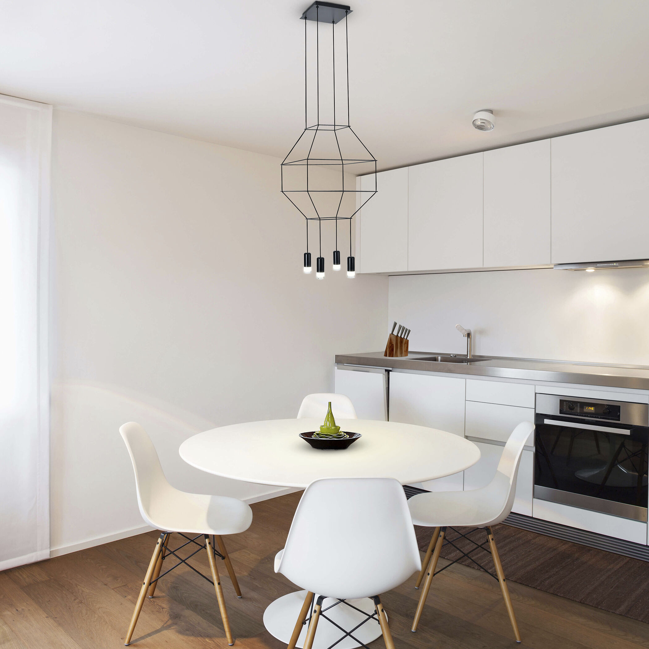 Expression 17.75 inch Black Pendant Ceiling Light