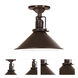 Union Square 1 Light 8 inch Oil Rubbed Bronze Flush Mount Ceiling Light