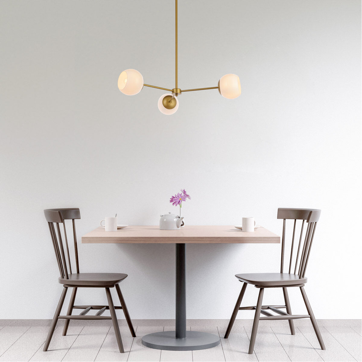 Briggs 3 Light 32 inch Brass Pendant Ceiling Light