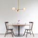 Briggs 3 Light 32 inch Brass Pendant Ceiling Light