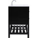Theo 48 X 22 X 34 inch Black Vanity Sink Set
