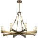 Manchester 8 Light 36 inch Antique Brass Chandelier Ceiling Light