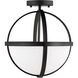 Alturas LED 14 inch Midnight Black Convertible Semi-Flush Pendant Ceiling Light
