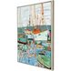 Waterside Collection Whitewash Floater  Frame Canvas