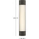 Facet LED 4.5 inch Black Oxide Bath Light Wall Light