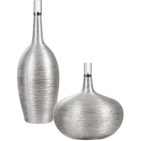 Gatsby 6 X 6 inch Ribbed Bottles, Set of 2