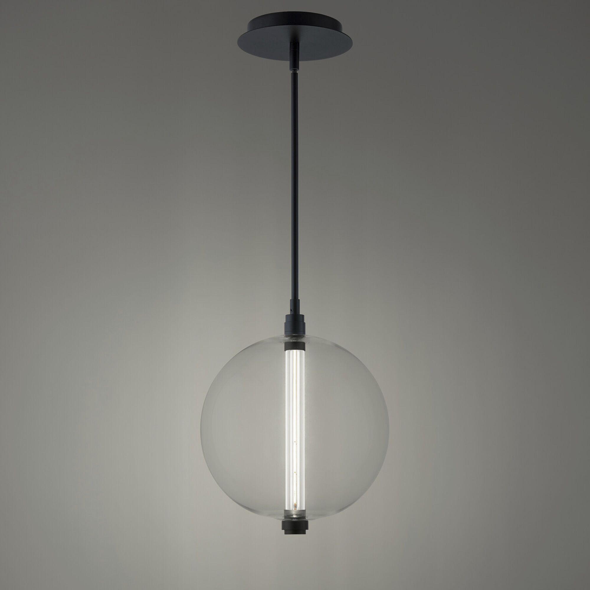 Anakin LED 9.88 inch Black Pendant Ceiling Light, dweLED