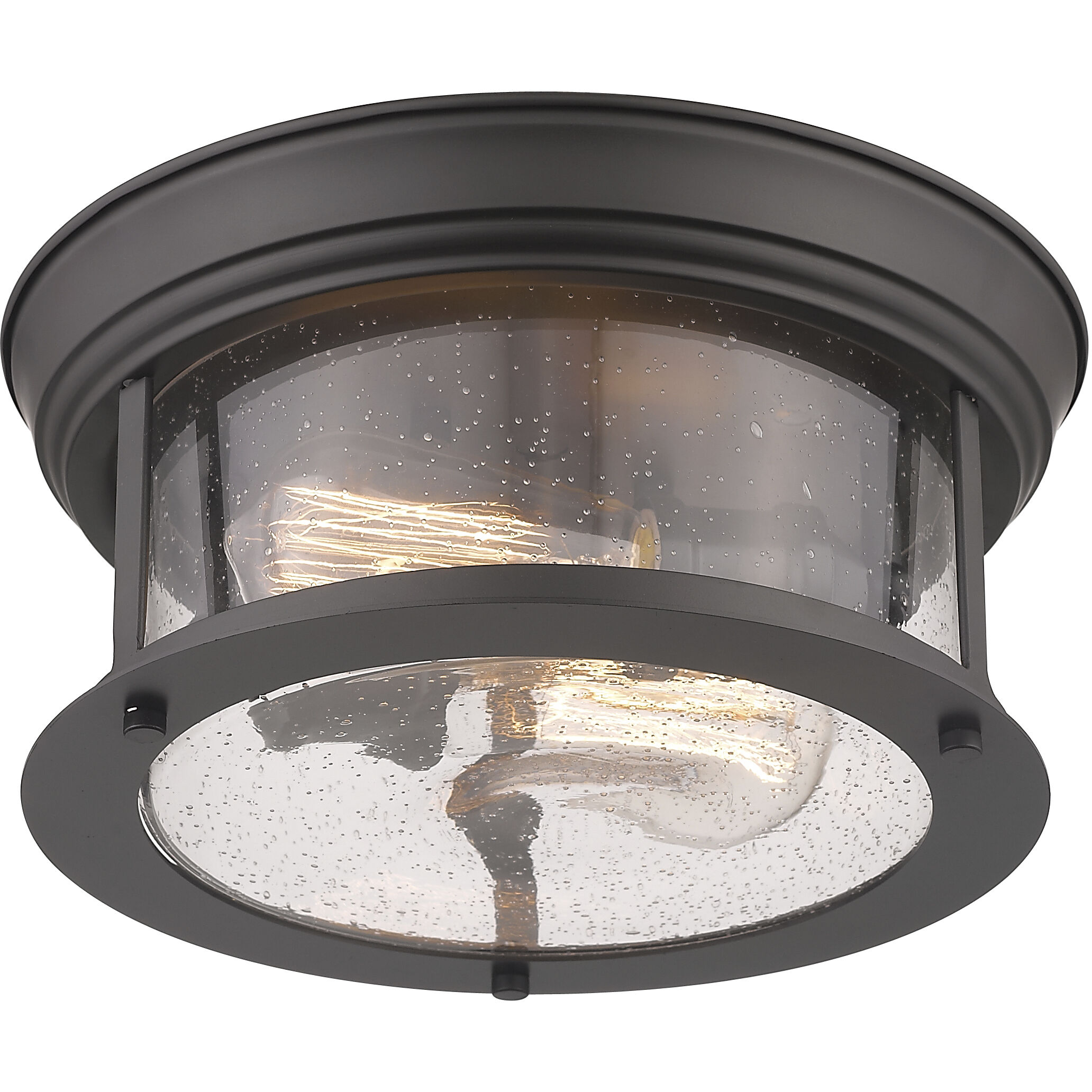 Sonna 2 Light 11 inch Bronze Flush Mount Ceiling Light