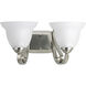 Torino 2 Light 16 inch Brushed Nickel Bath Vanity Wall Light