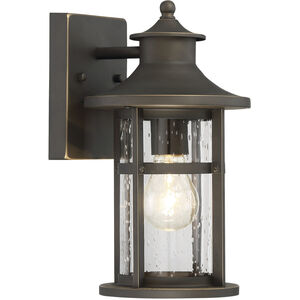 Highland Ridge 1 Light 12 inch Oil Rubbed Bronze/Gold Outdoor Wall Lamp, Great Outdoors