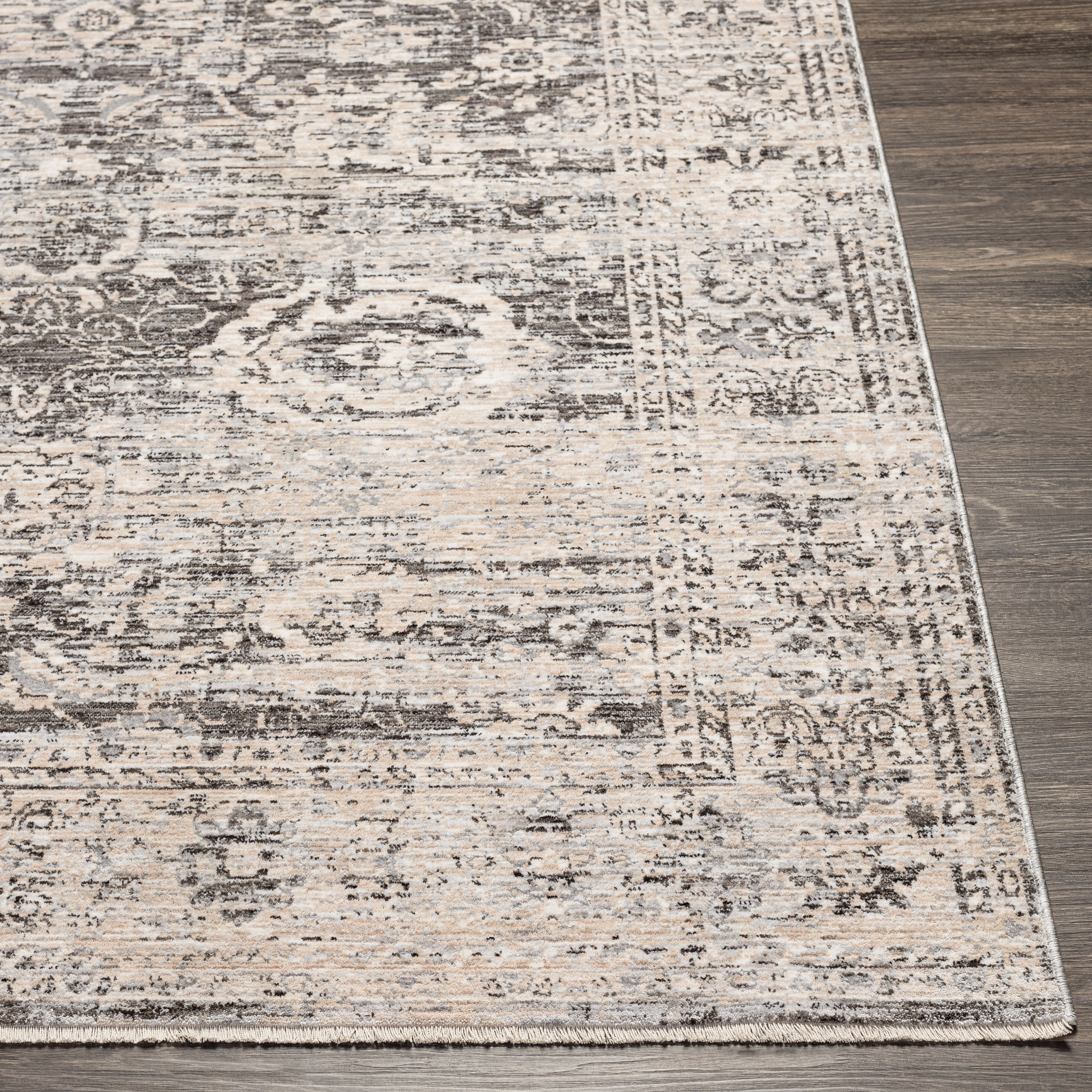 Presidential 98 X 60 inch Charcoal Rug, Rectangle
