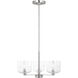 Drew & Jonathan Lochdale 3 Light 17.88 inch Brushed Nickel Chandelier Ceiling Light, Small