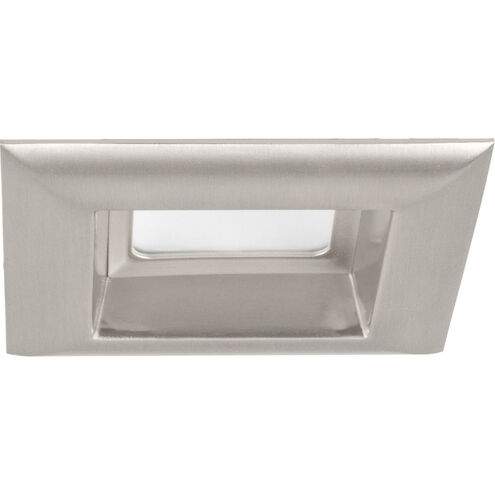 LED Retrofit Square LED Brushed Nickel Recessed Trim