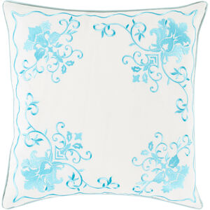Eloise 18 inch Aqua, Cream Pillow Kit