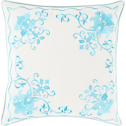 Eloise 18 inch Aqua, Cream Pillow Kit