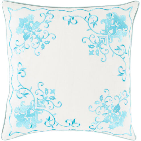 Eloise 18 inch Aqua, Cream Pillow Kit