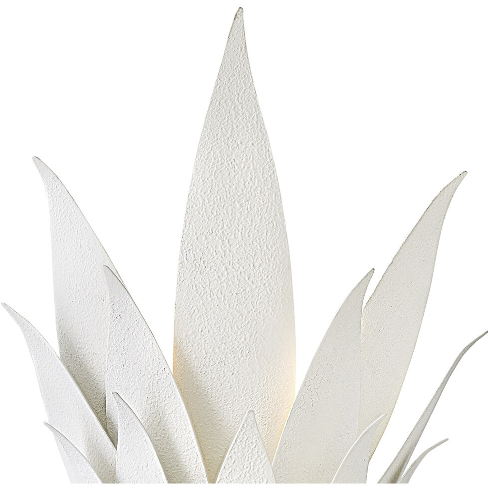 Agave Sconce Wall Light in Textured Plaster